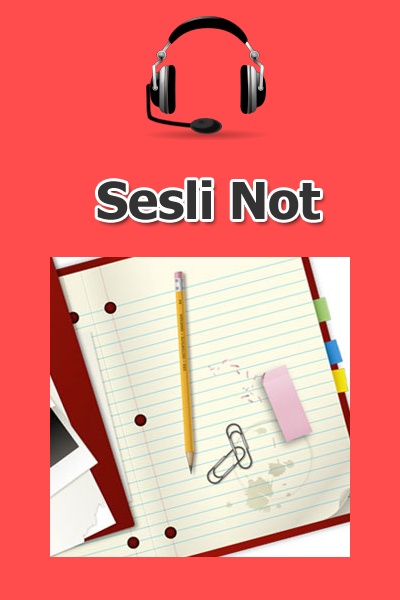Sesli Not - Preview 1