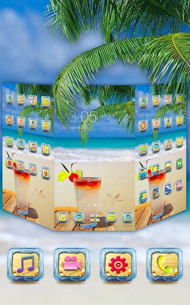 Hot Summer Theme: Tropical Sunny Beach wallpaper - Preview 7
