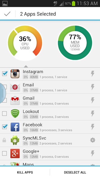 Zapper Task Killer - Preview 2