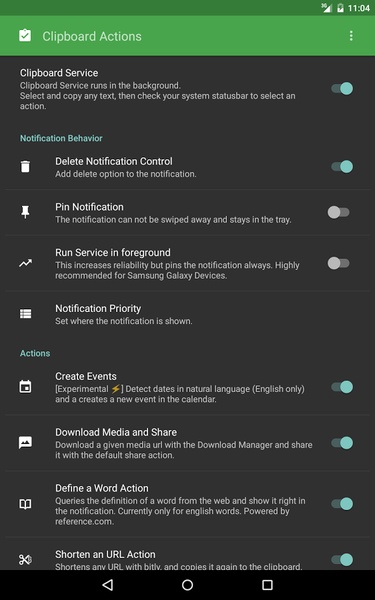 Clipboard Actions - Preview 3