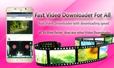 Fast Video Downloader For All screenshot 1