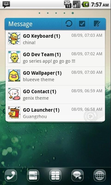 Clee2 GO Launcher EX AND GO SMS PRO - Preview 1