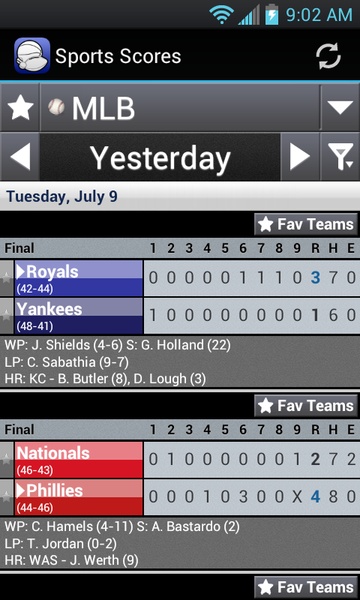 Sports Scores - Preview 3