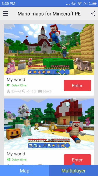 Mario maps for Minecraft PE - Preview 2