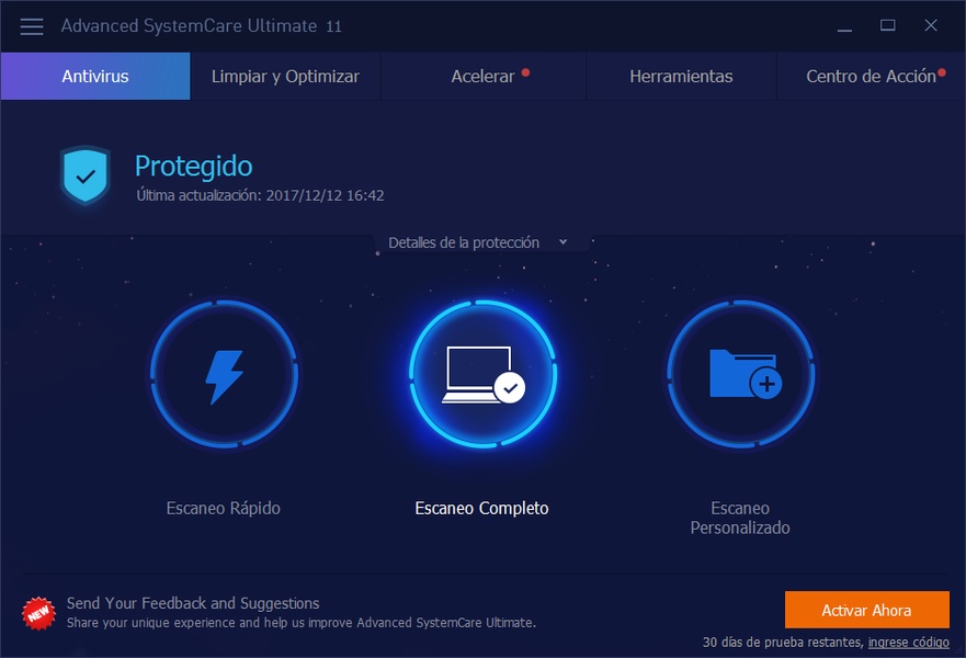 Iobit Advanced Systemcare Ultimate 17 Full Crack Español 4