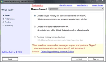 Delete Skype History screenshot 2