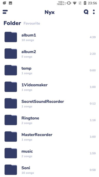 Nyx Music Player - Preview 3