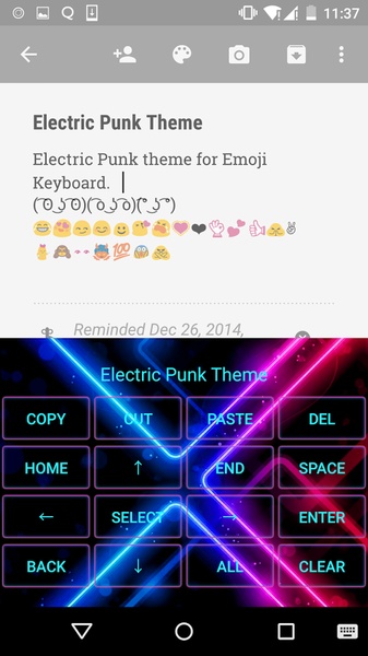 Electric Punk Emoji Keyboard - Preview 3