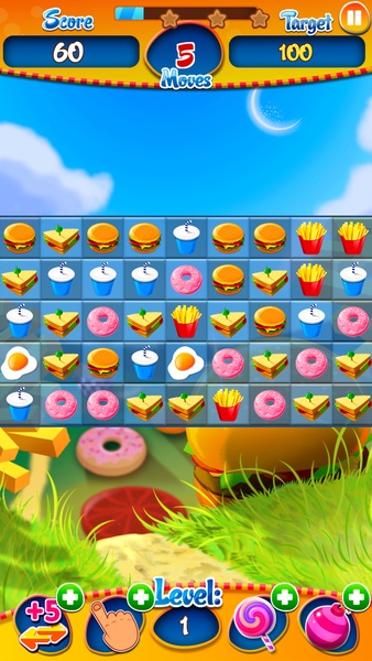 Match 3 Burger HD: Delicious Food Mania - Preview 6