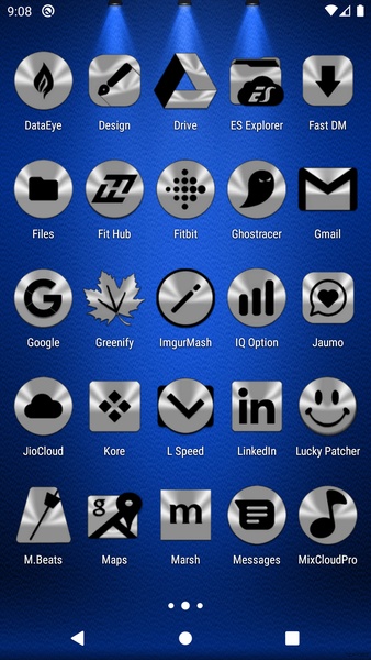 Silver and Black Icon Pack Free - Preview 6