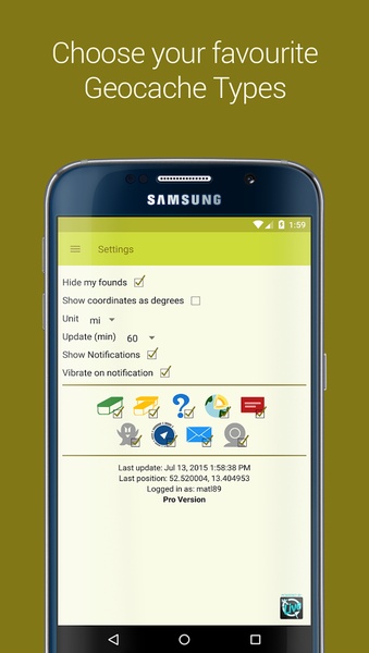 Geocaching Widget - Preview 7