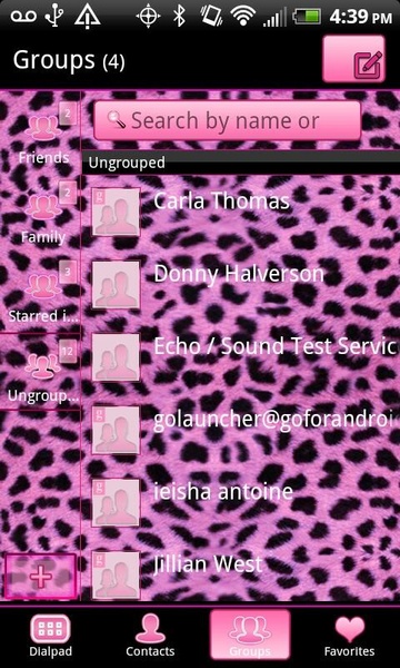 GO Pink Cheetah Theme - Preview 2