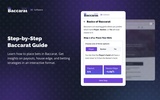 Baccarat Cheat Sheet Chrome Extension screenshot 1
