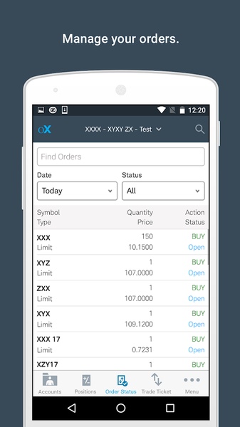 optionsXpress - Preview 4