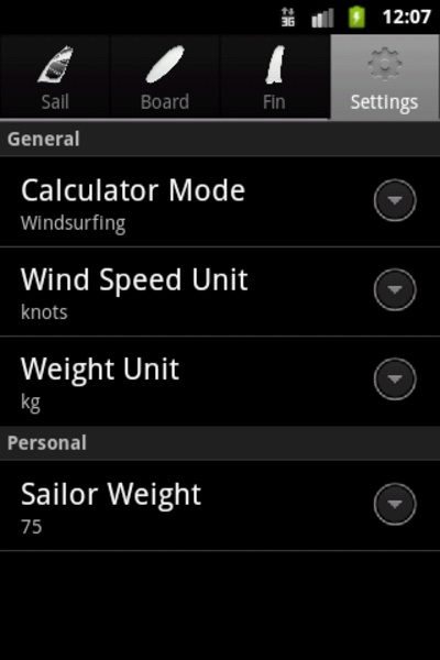 Windsurf Calculator - Preview 4