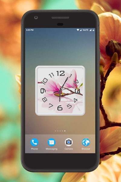 Magnolia Clock Live Wallpaper - Preview 4