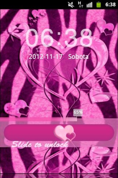 GO Locker Pink Zebra Heart - Preview 1