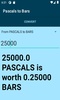 Pascals to Bars converter screenshot 4