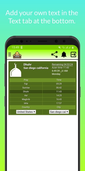 Muslim prayer times Quran - Preview 1