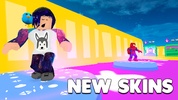 Obby Snowboard Parkour Racing screenshot 1