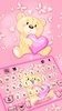 Teddy Bear Love Keyboard Background screenshot 5