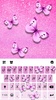 Pink Glitter Butterfly Keyboar screenshot 1