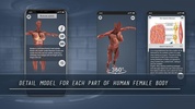 Female anatomy 3D realistic app screenshot 3