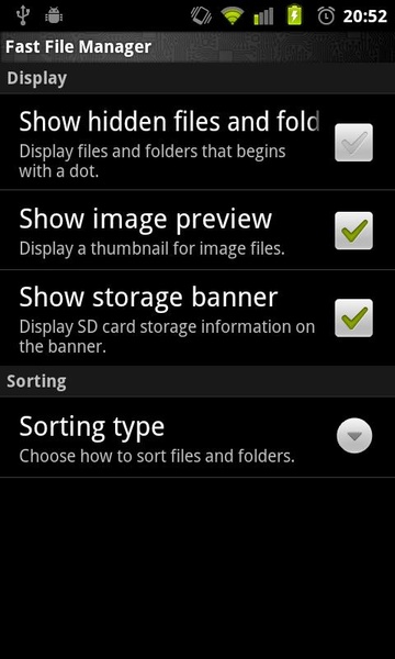Fast File Manager - Preview 1
