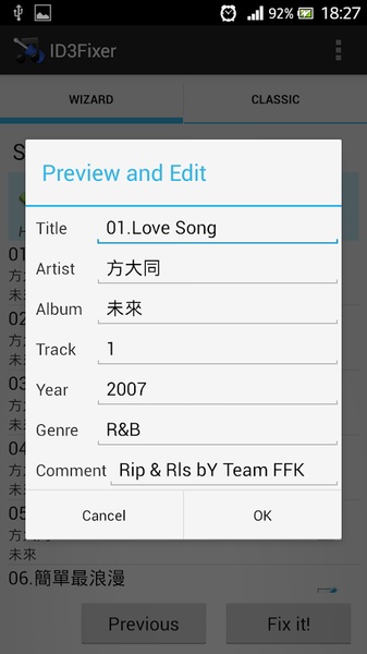 ID3Fixer - Preview 2