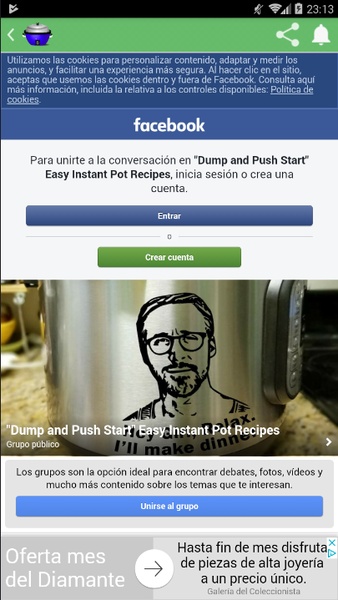 Facebook Groups Instant Cooking - Preview 3