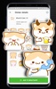 Mochi Peach Cat Stickers whats screenshot 2