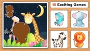 54 Animal Jigsaw Puzzles for Kids 🦀 screenshot 1