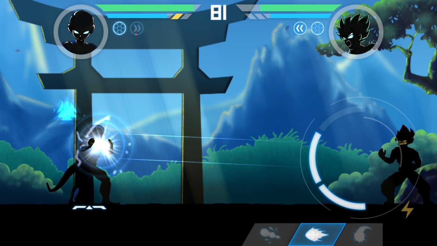 Battle of shadow. Battle of shadow