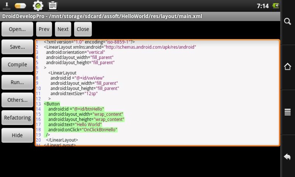 DroidDevelop - Preview 1