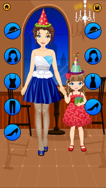princess mom and daughter dress up games PRINCESS MOM AND DAUGHTER SHOPPING DAY online game