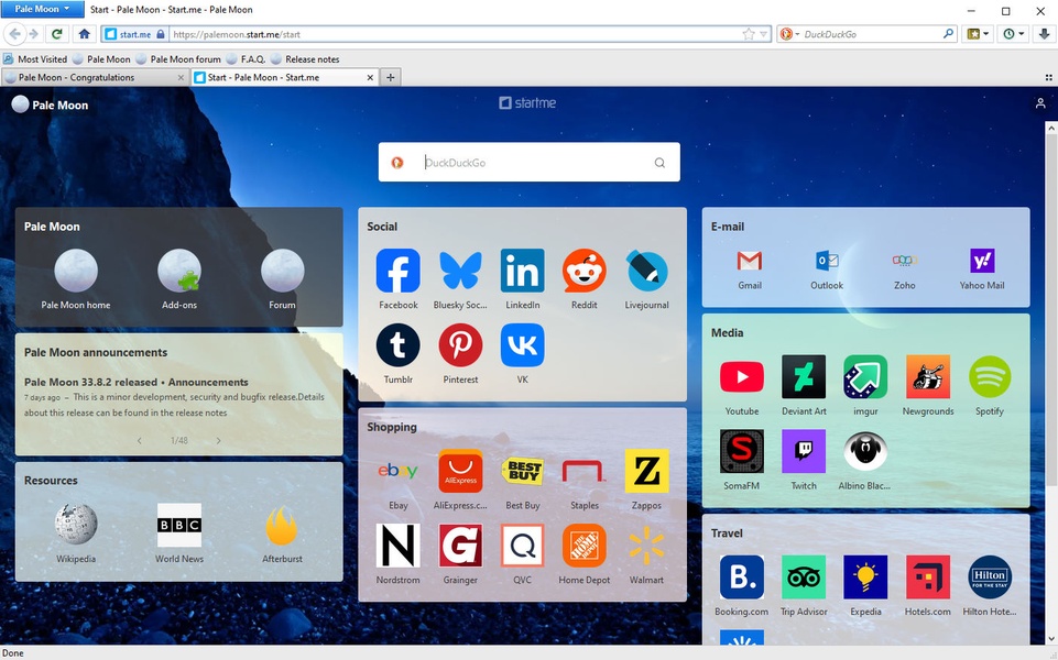Pale Moon para Windows - Baixe gratuitamente na Uptodown