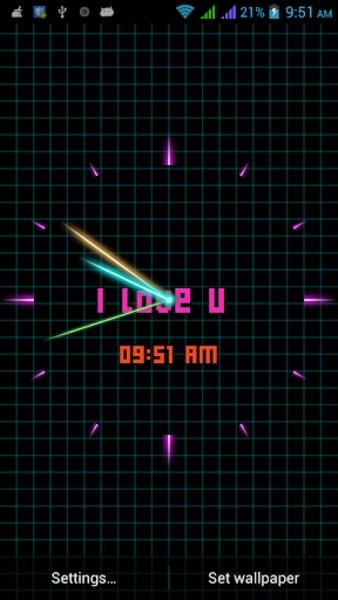 Laser Analog Clock Free - Preview 8