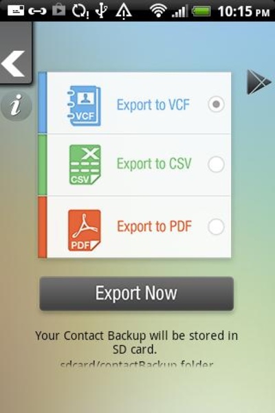 Contact Export - Preview 1