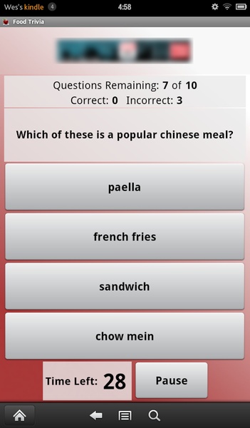 Food Trivia - Preview 3