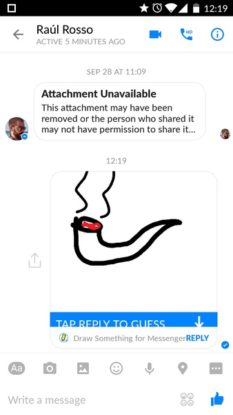 Draw Something for Facebook Messenger - Preview 1