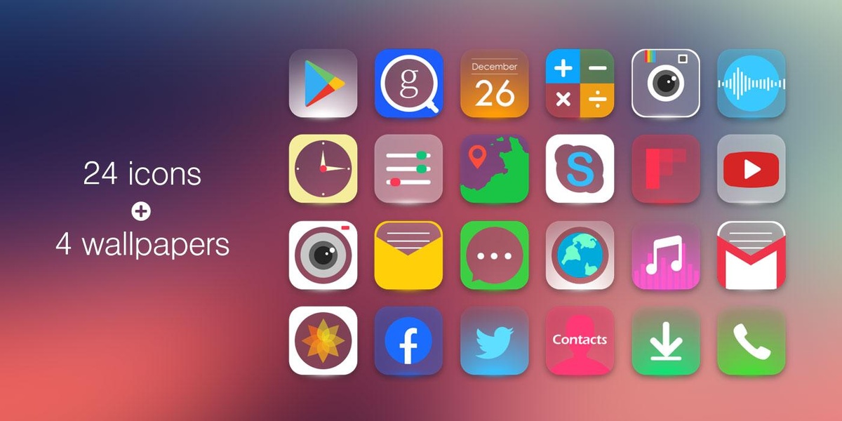 Miracle GO Launcher Theme - Preview 1