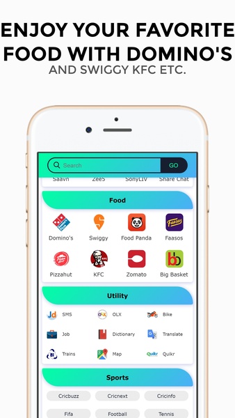 SocialBrowser:-- Shopping,Food,News, Recharge,etc. - Preview 4