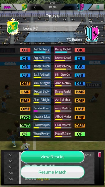SEGA Pocket Club Manager - Preview 9