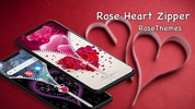 Rose Heart Lock Screen Zipper screenshot 2