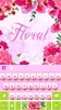 Pink Girly Floral Keyboard The screenshot 1