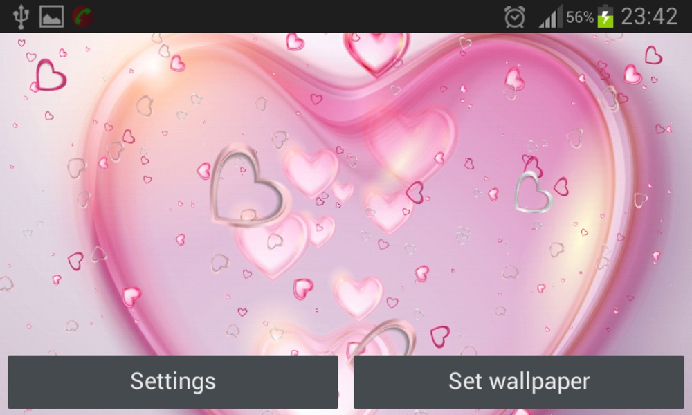 Pink Hearts Live Wallpaper - Preview 7