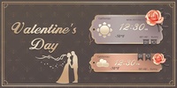 Valentine's Day GO Weather Widget Theme screenshot 1