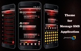 SMS Messages Dusk Red Theme screenshot 6