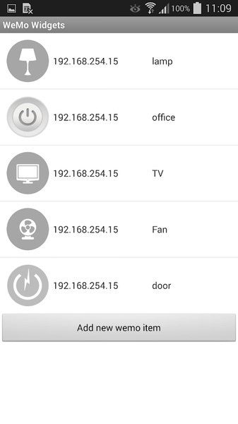 WeMoWidgets - Preview 3