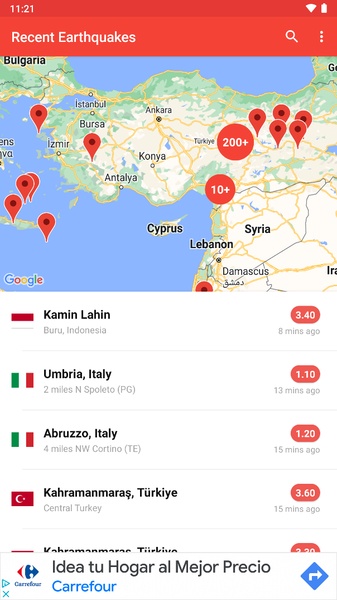 My Earthquake Alerts - Preview 3